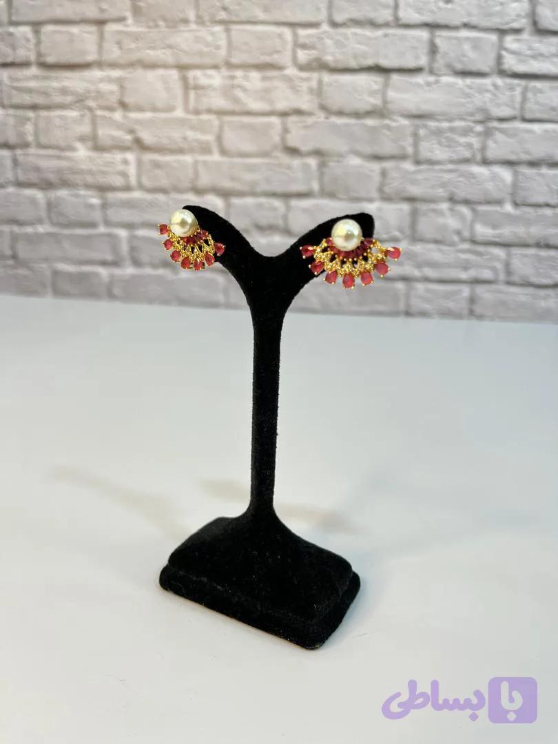 گوشواره هندی مدل مروارید 00343