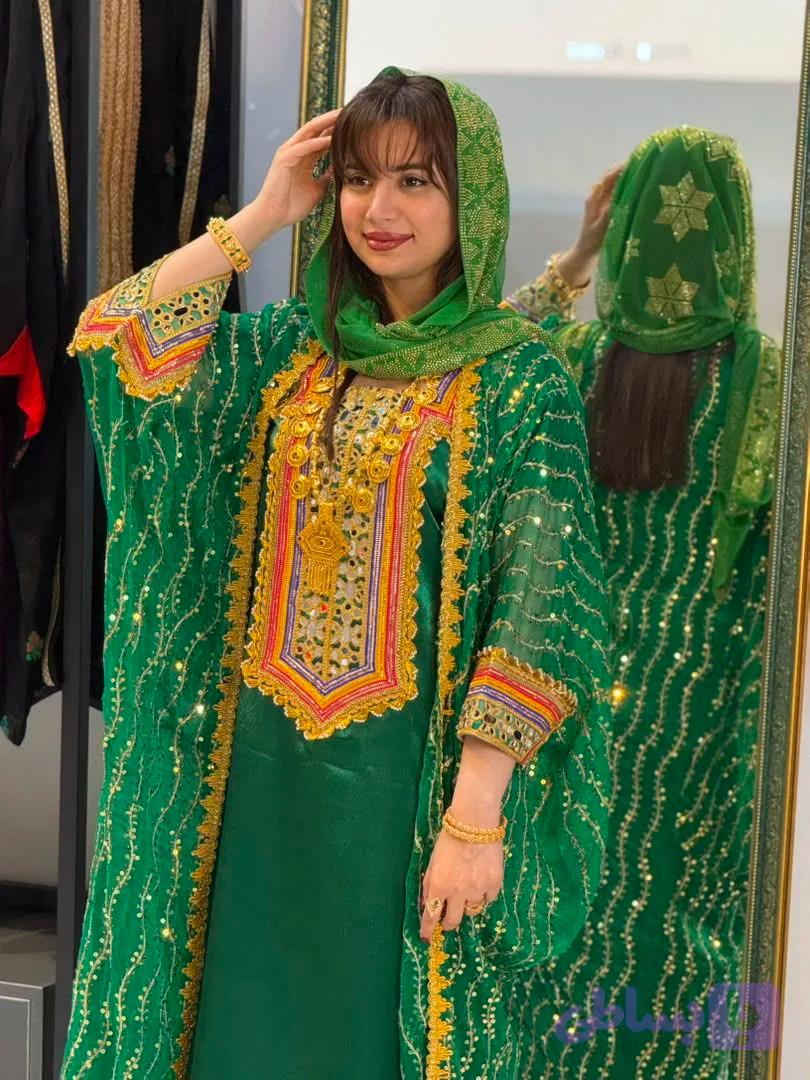 پیراهن سنتی زنانه مدل جاسکی بلند کد 2906 — تصویر 1