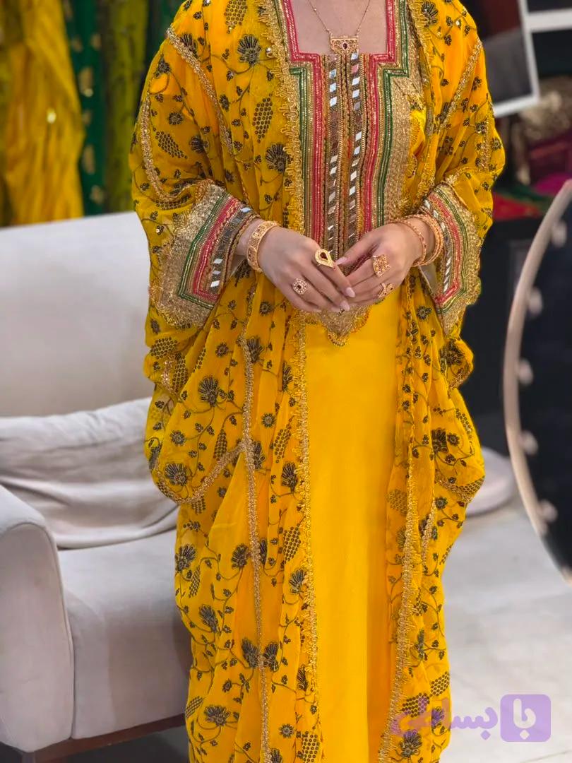 پیراهن سنتی زنانه جاسکی طرح نیلوفر کد0105 — تصویر 1