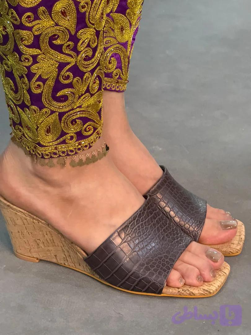 صندل زنانه پاشنه دار مجلسی هانی گالری مدلjq6018_1 — تصویر 1