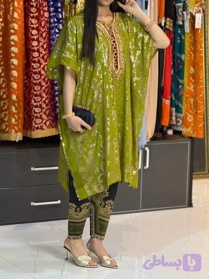پیراهن سنتی زنانه مدل جاسکی کوتاه کد 7741 — تصویر 1