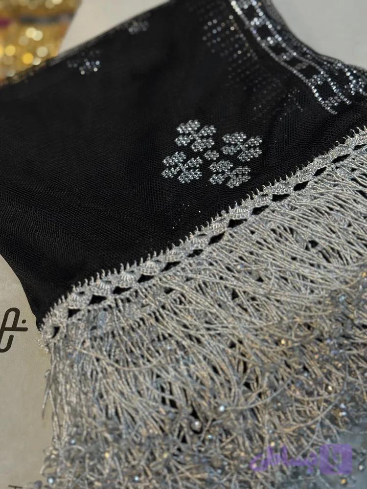 جلبیل (شال دست دوز) مدل تک گل چپری کد 145781 — تصویر 1