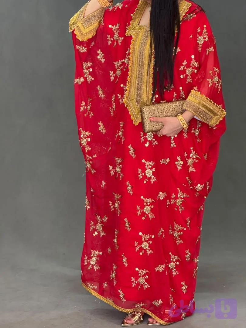 پیراهن سنتی زنانه مدل جاسکی طرح زرین 03 — تصویر 1