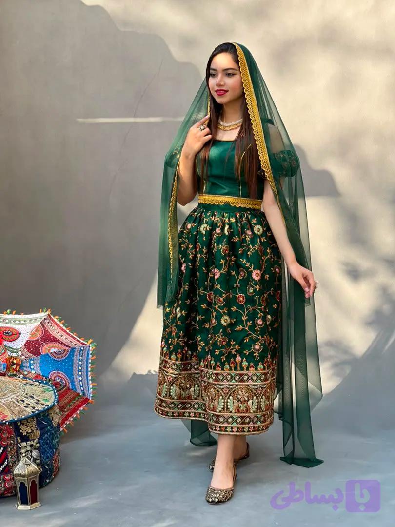 نیم تنه دامن زنانه مدل طاووس کد 3005