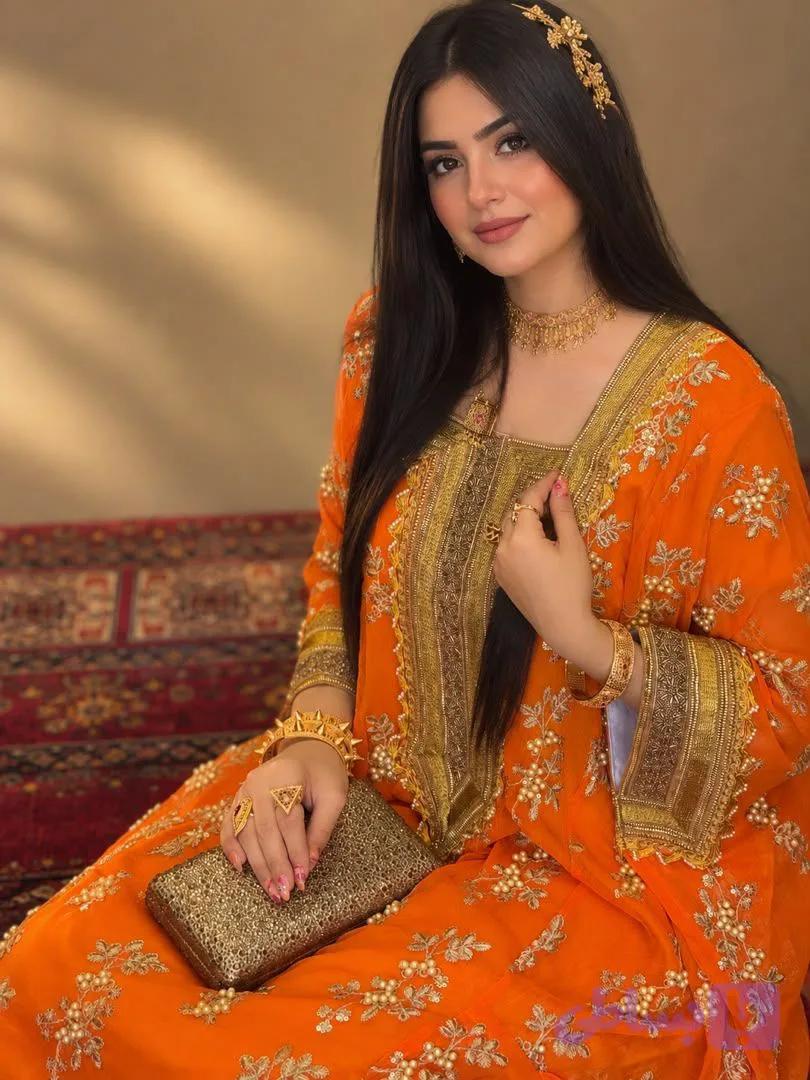 پیراهن سنتی زنانه مدل جاسکی طرح زرین 01 — تصویر 1