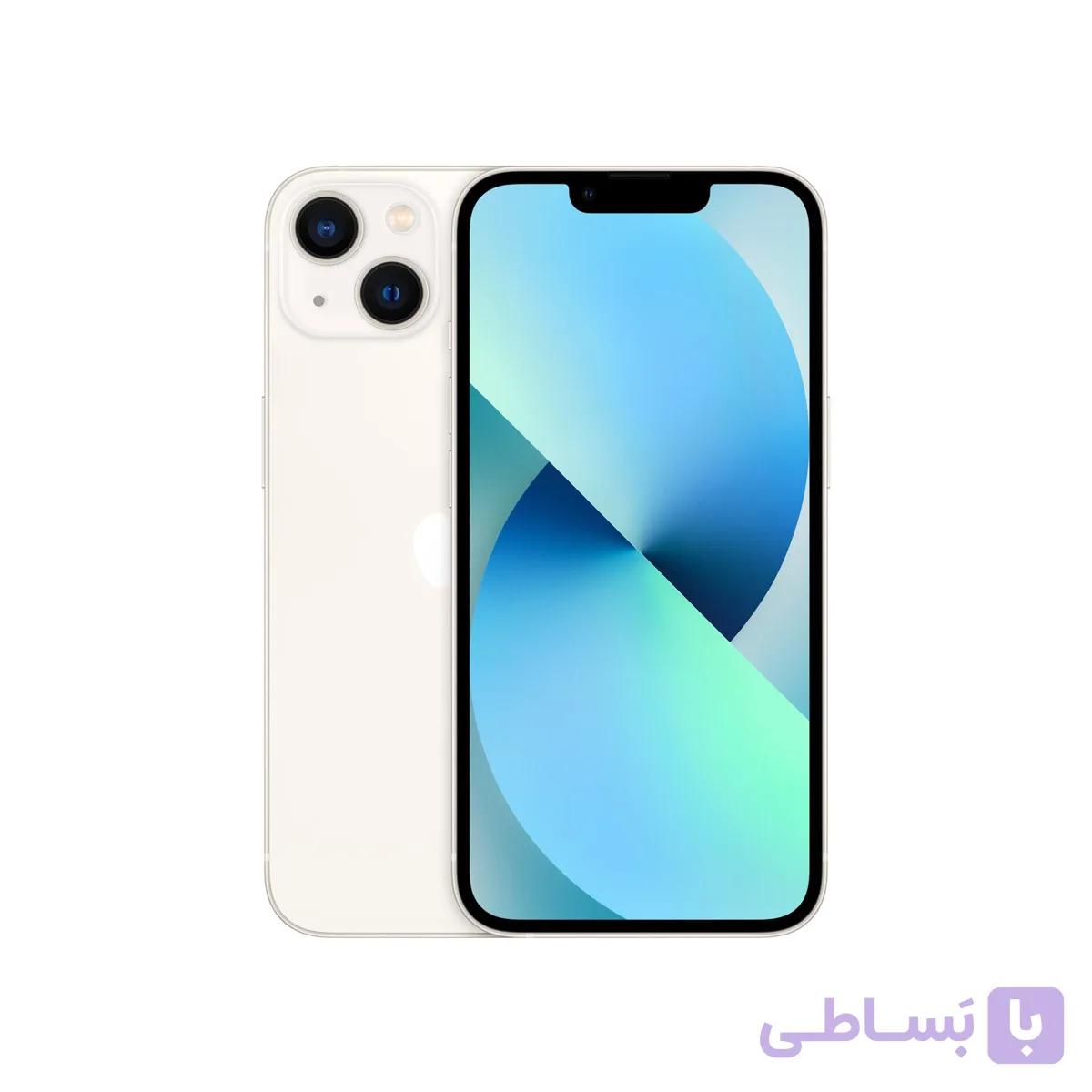 گوشی موبایل آیفون 13 کارکرده با حافظه 128 گیگ 82% رنگ سفید بدون خط و خش استوک