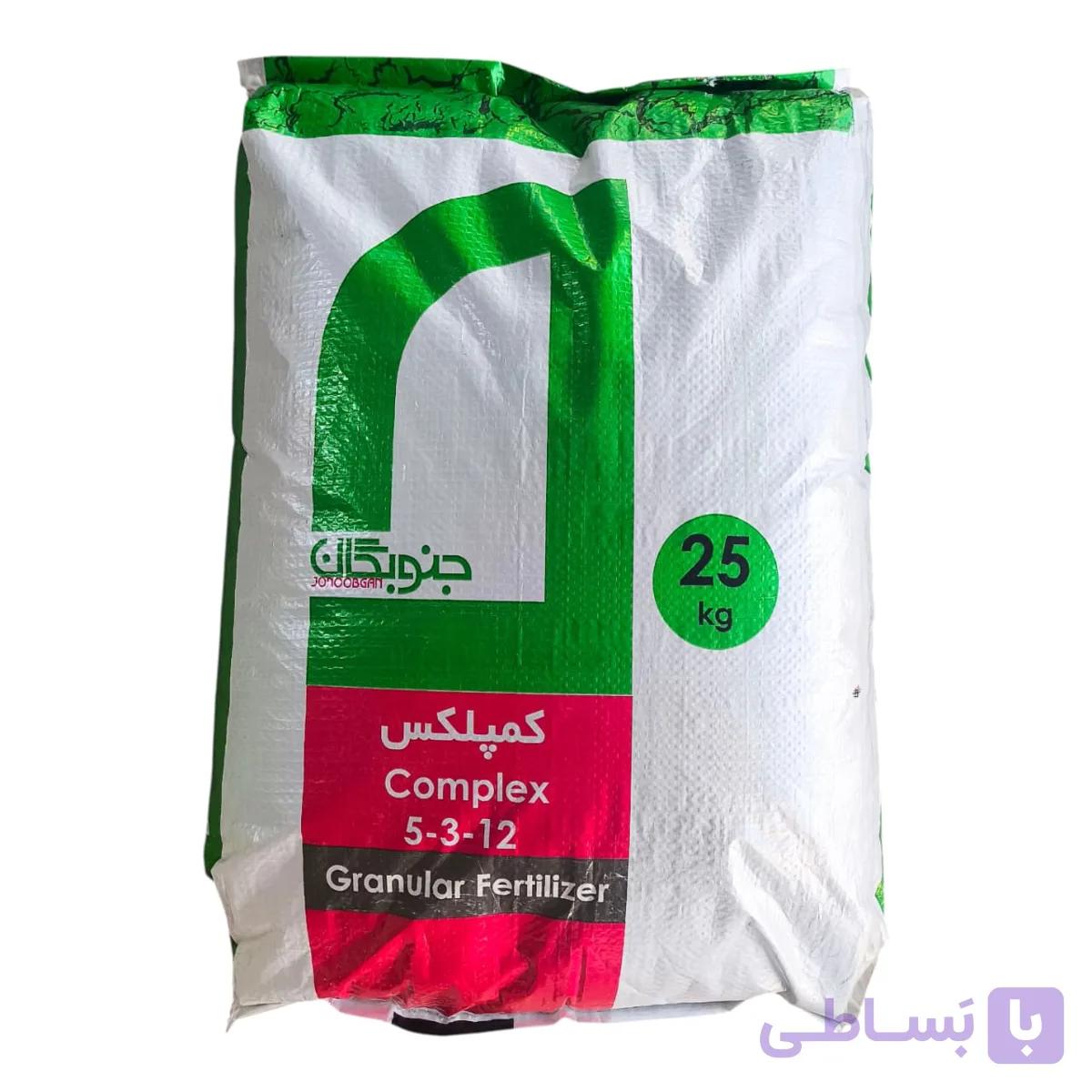کود گرانول پتاس بالا و ریز مغذی جنوبگان مدل کمپلکس ۱۲-۳-۵ وزن 25 کیلوگرم — تصویر 1