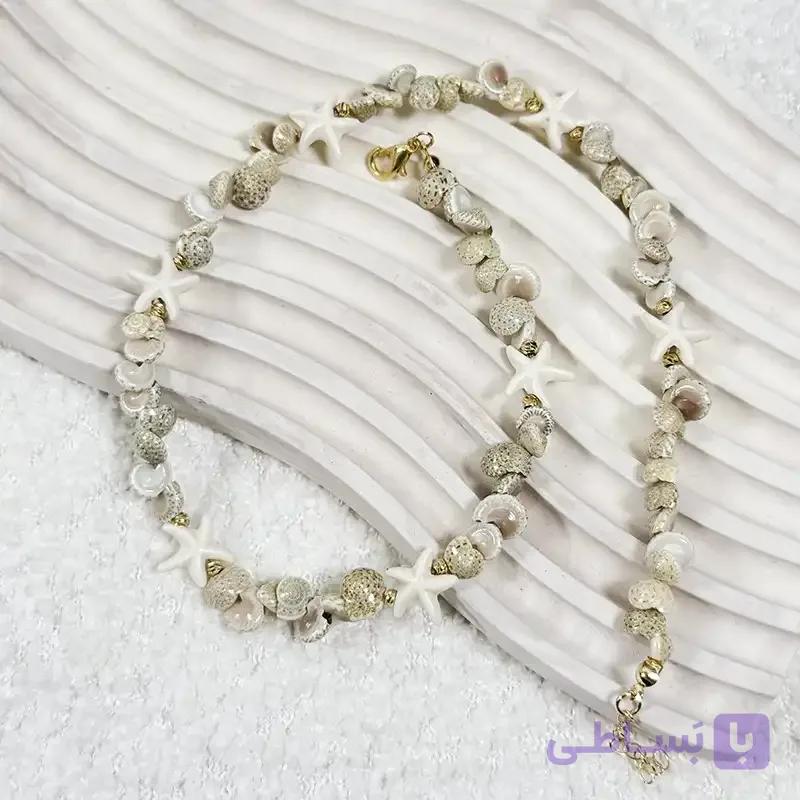 گردنبند دستسازصدفی مِرمِید (Mermaid)