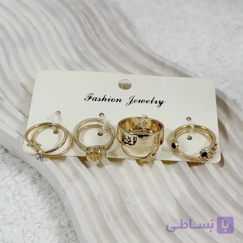 پک انگشتر زنانه ترندی کد 017