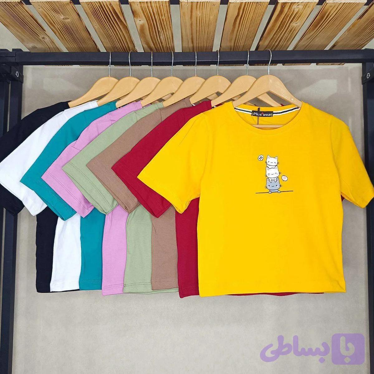 تیشرت کراپ سوپر پنبه