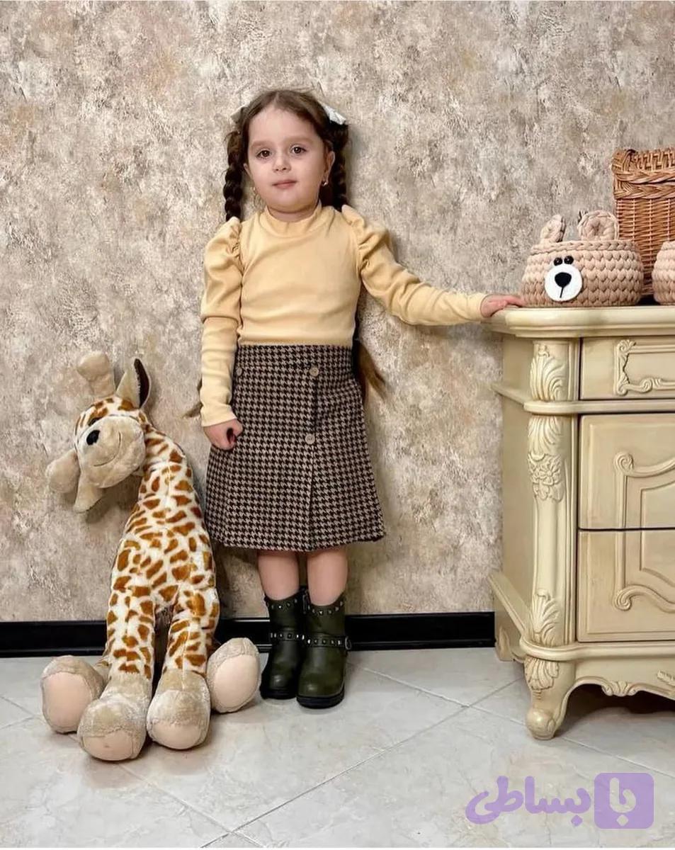 شومیزو دامن دخترانه مناسب ۲ تا ۹ سال