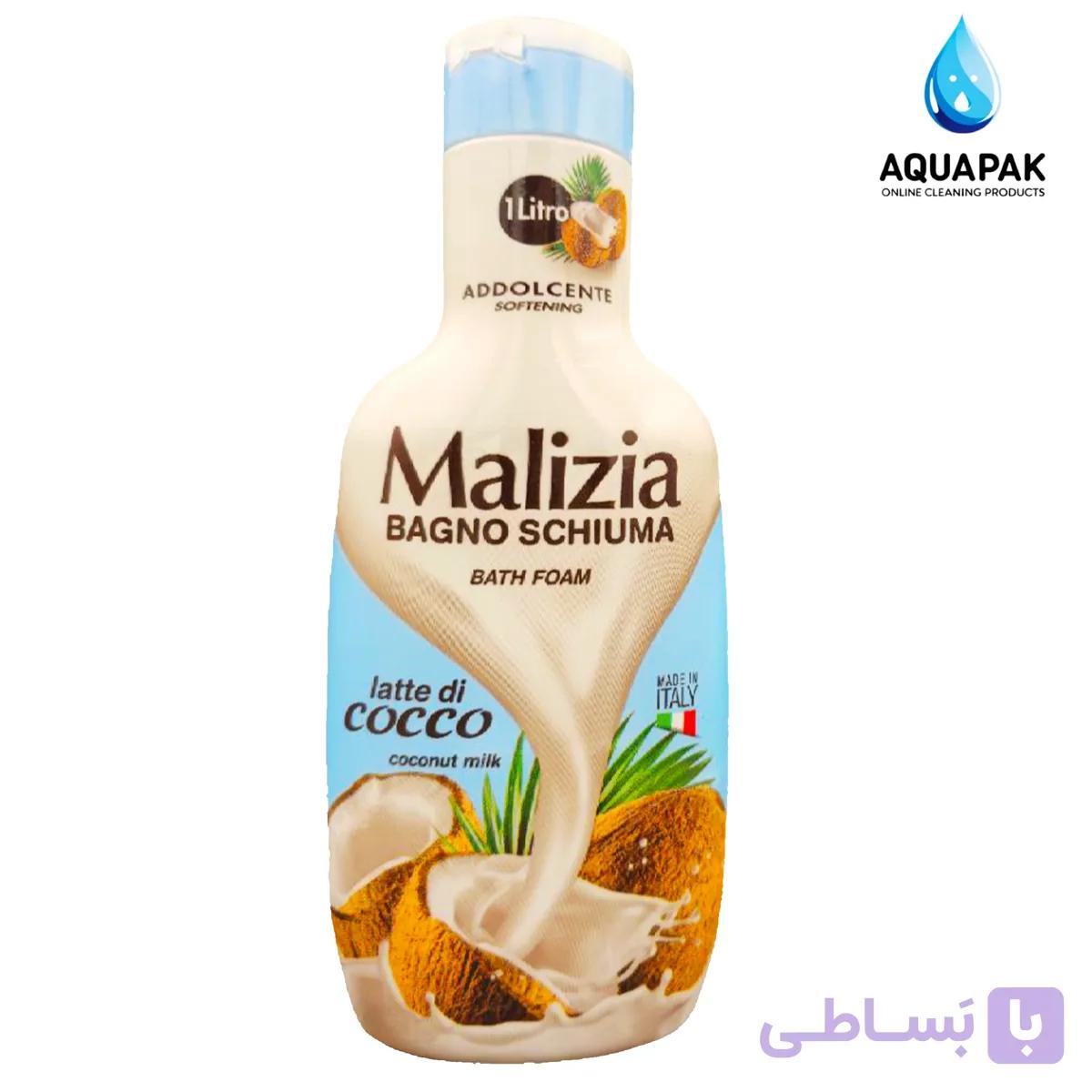 شامپو بدن مالزیا مدل شیر نارگیل ۱لیتری
