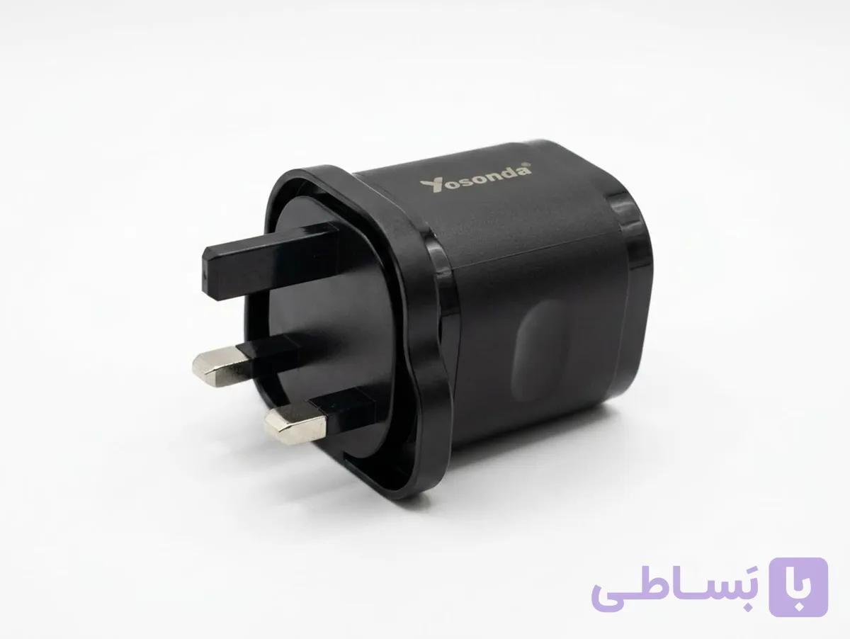 شارژر یوسوندا سه پین 25 وات مدل G-22 — تصویر 1