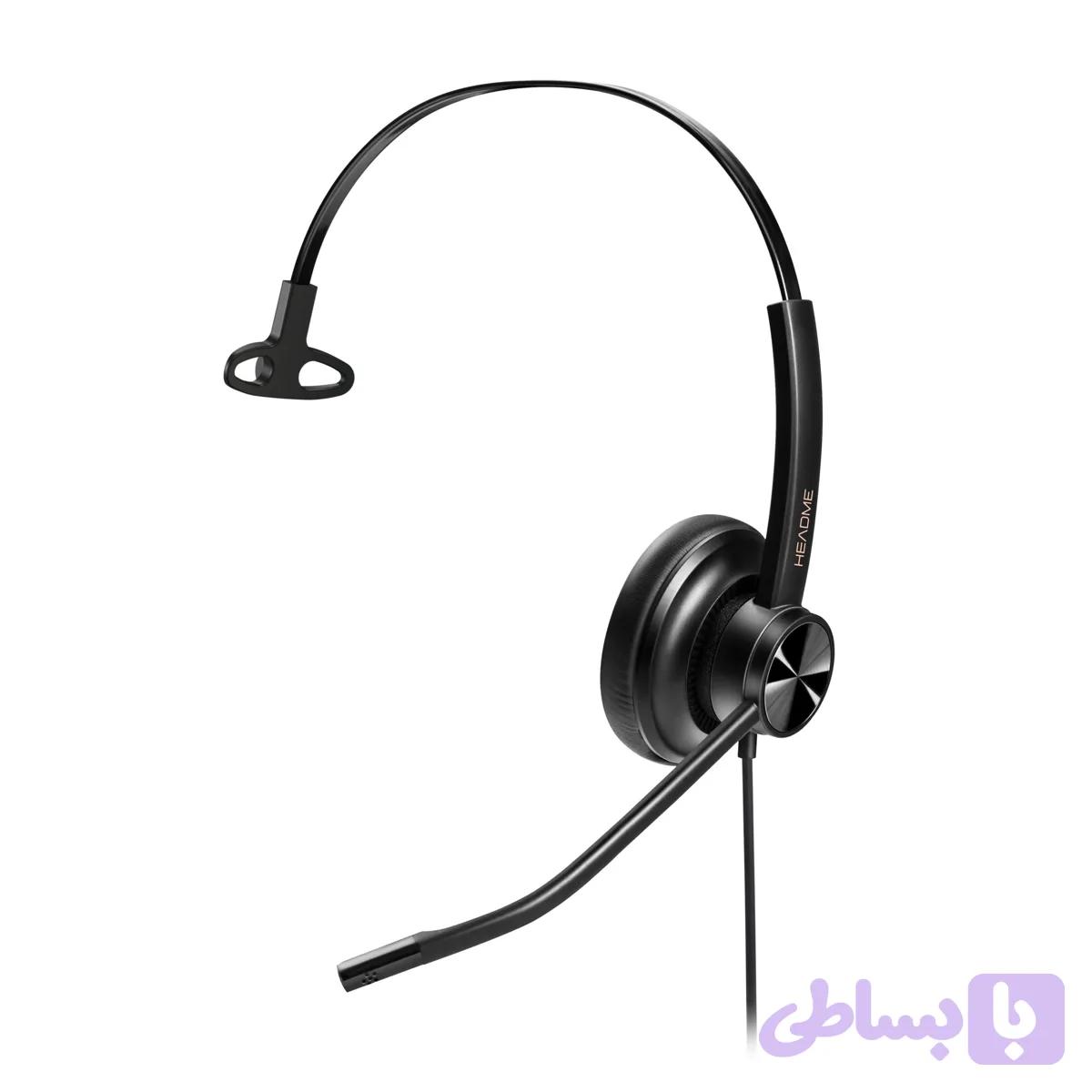 هدست RJ9 سوکتی تک گوش مدل HEADME NT001Y/C — تصویر 1