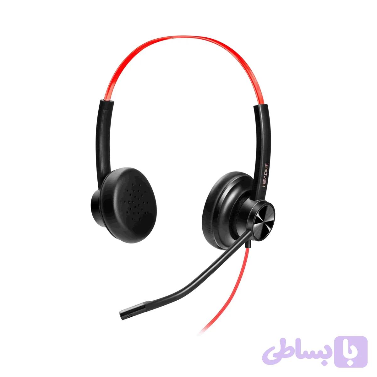 هدست مرکز تماس USB دو گوش مدل HEADME NT002U — تصویر 1