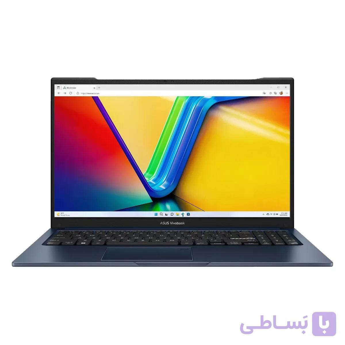 لپ تاپ ایسوس 15.6 اینچی مدل VivoBook X1504VAP Core 3 100U 24GB DDR5 256GB SSD — تصویر 1