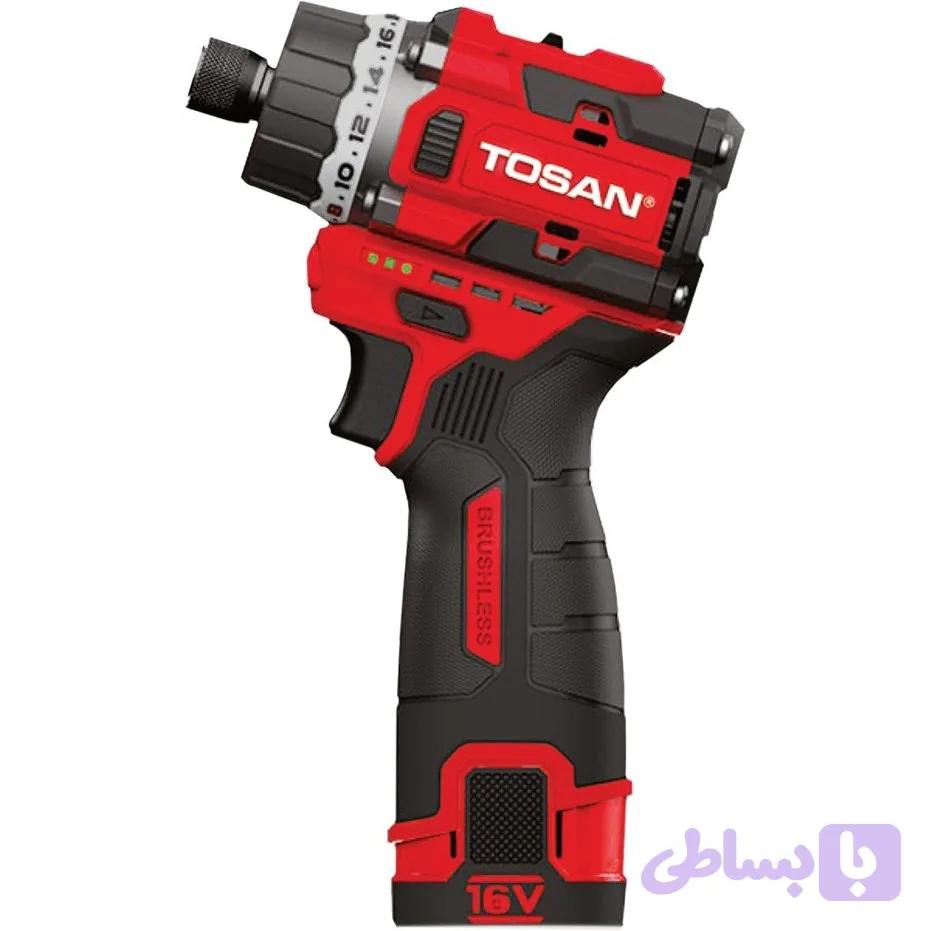 دریل پیچ گوشتی شارژی توسن 16ولت 9516