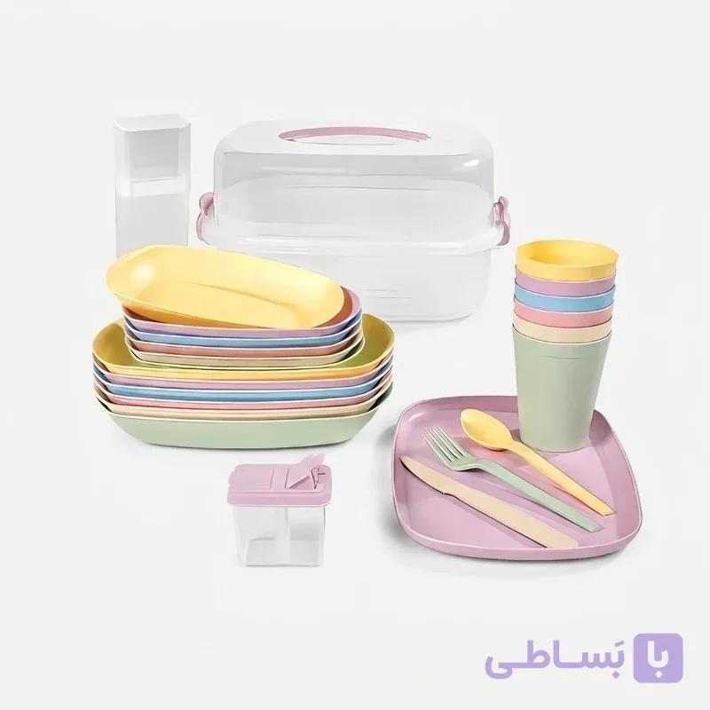 سرویس مسافرتی ۴۲ پارچه (سبد پیک نیک) لیمون کد ۲۴۳۸۲۷ — تصویر 1