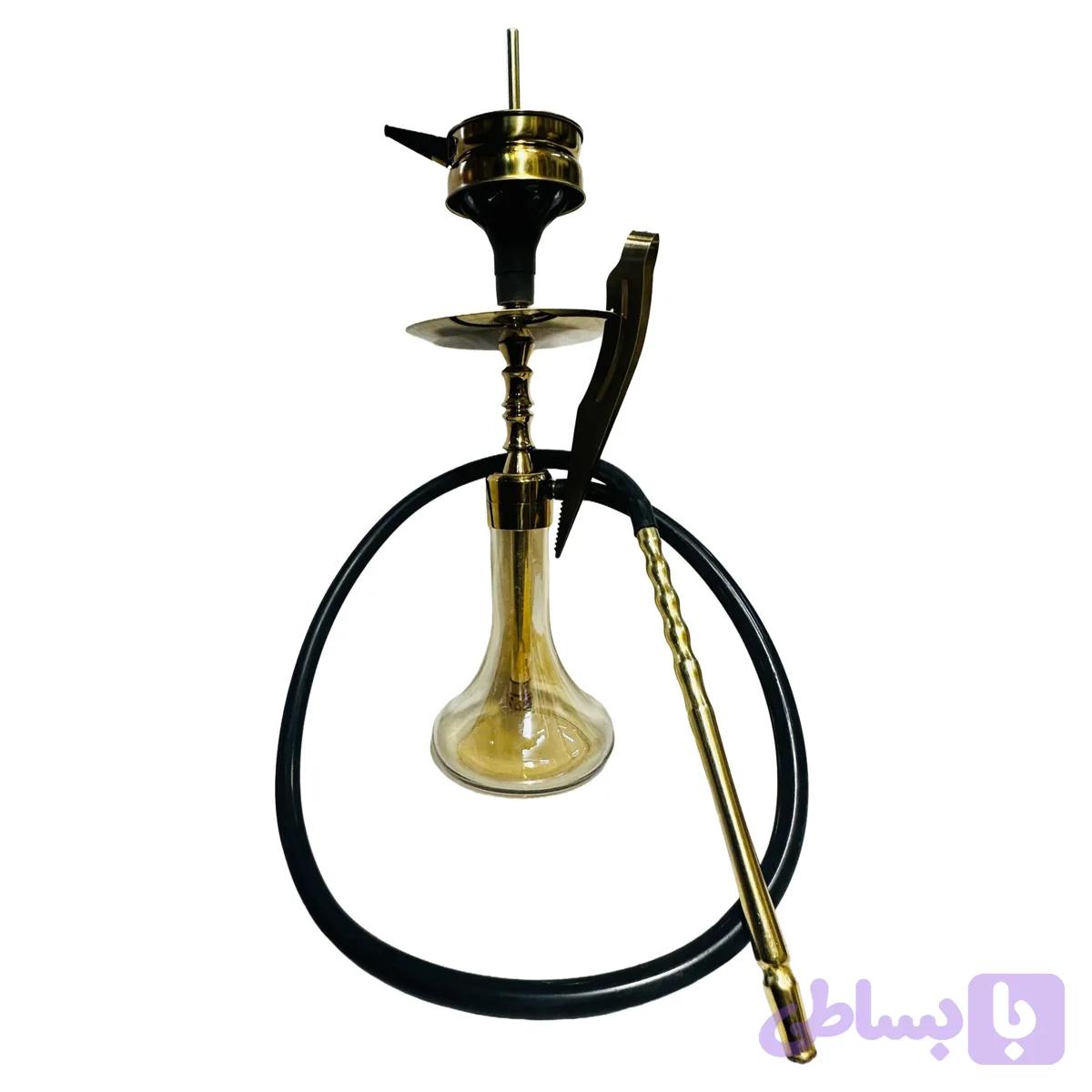 قلیان (قلیون) کرنو تنگ عسلی سایز کوچک — تصویر 1