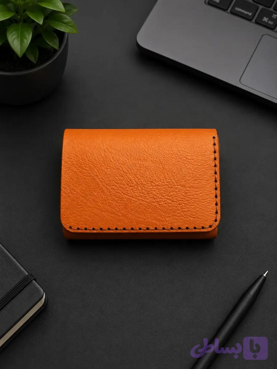 کیف پول و جای کارت چرمی کد 3245 — تصویر 1