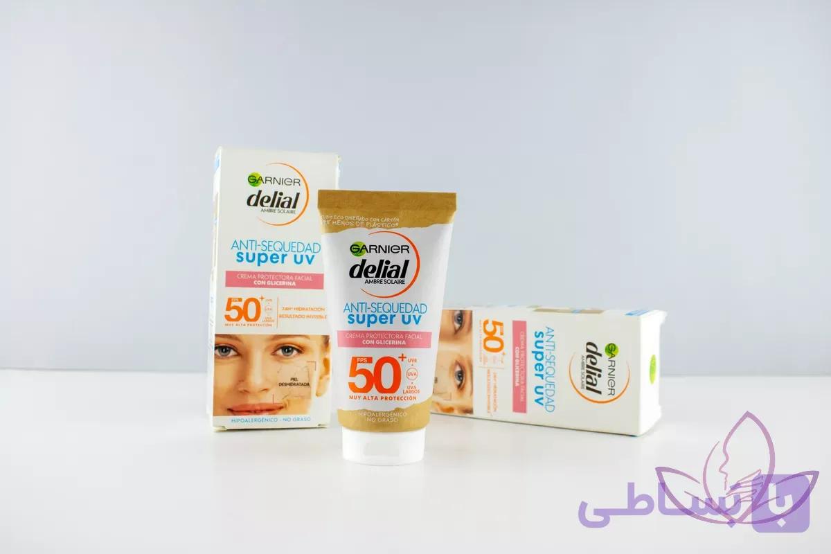 ضد آفتاب فلوئیدی گارنیر مدل Delial Super UV با SPF50 | بافت فوق سبک — تصویر 1