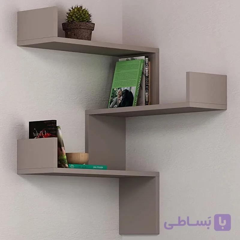 شلف کنج دیواری 3 طبقه — تصویر 1