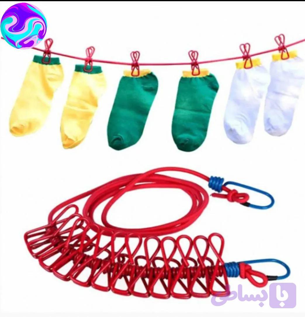 طناب رخت کشی گیره دار کد 805 — تصویر 1