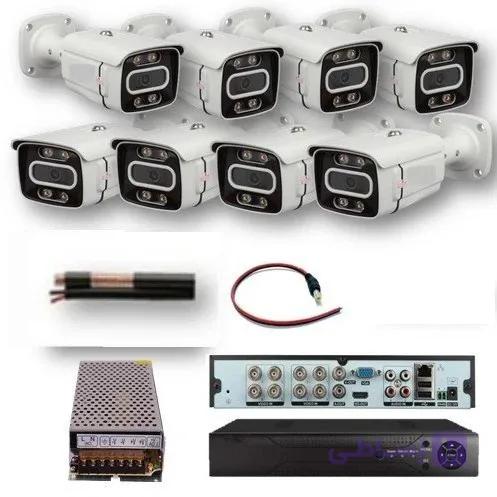 پکیج دوربین مداربسته هشت دوربینه بولت وارملایت (5 مگاپیکسلی Model AHD_8fN_5&2MP) — تصویر 1