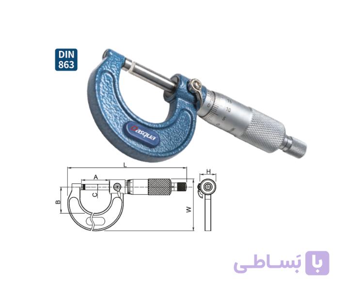 میکرومتر خارج سایز 125-150 میلیمتر برند داسکوا کد 9130-4111 — تصویر 1