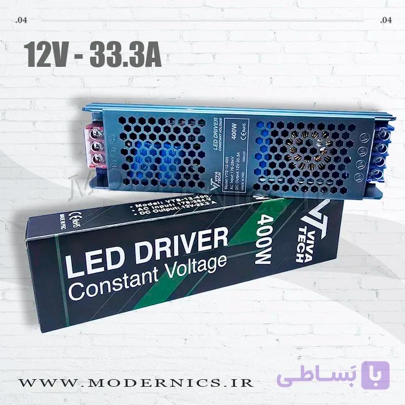 منبع تغذیه سوئیچینگ اسلیم 12 ولت 8.3 آمپر
