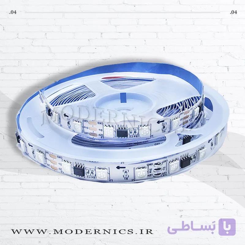 نوار ال‌ای‌دی 2835 صورتی - 12 ولت - عرض 5 میلی‌متر -  IP20 رول ده متری
