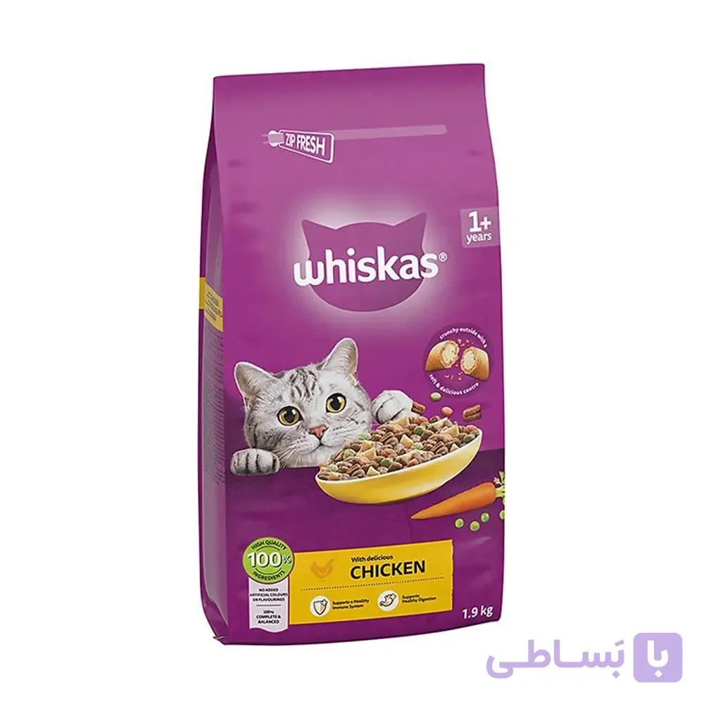 غذای گربه مغزدار با طعم مرغ ویسکاس – Whiskas Chicken