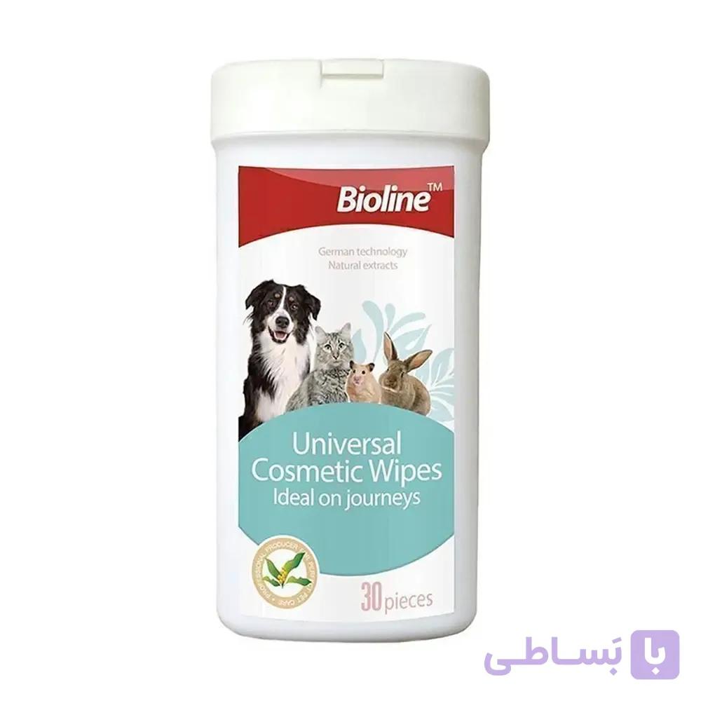 دستمال مرطوب حیوانات خانگی بایولاین – Bioline Universal Wipes