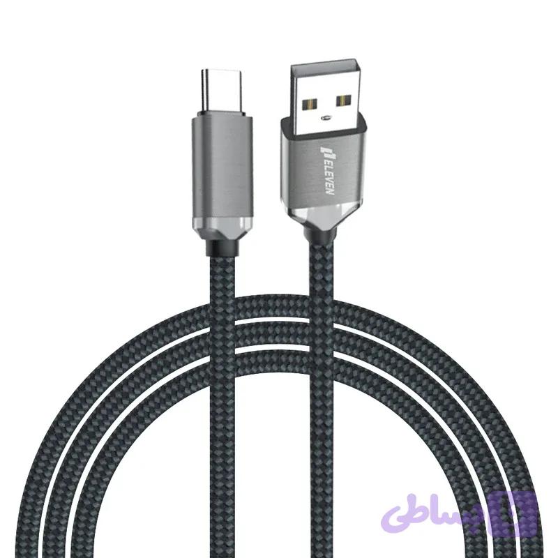 کابل تایپ C به تایپ C برند ELEVEN TC7 — تصویر 1