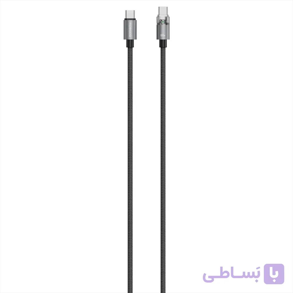 کابل فست شارژ USB-C به USB-C با توان ۱۰۰ وات پرودو PDEMC110W — تصویر 1