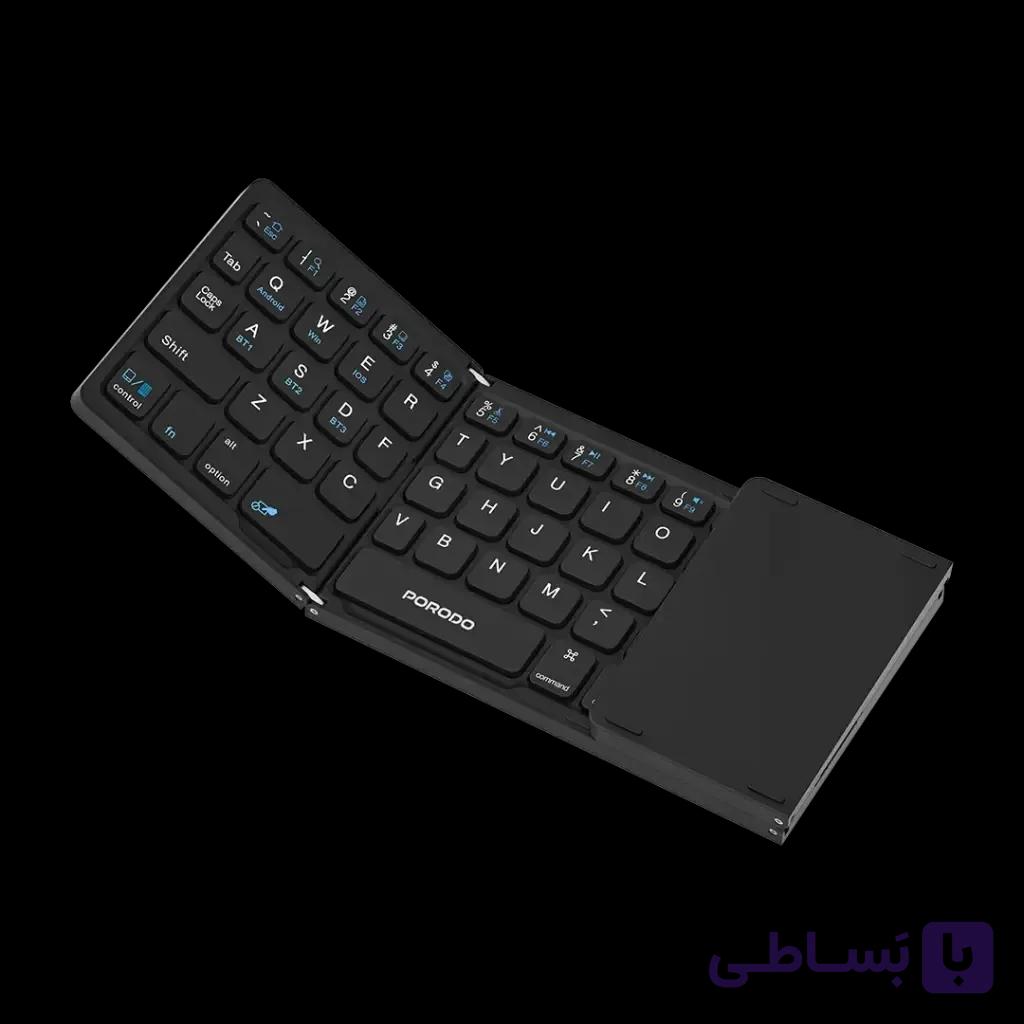کیبورد تاشو Minima Slim به همراه تاچ پد و نام بار پرودو PD2689 — تصویر 1
