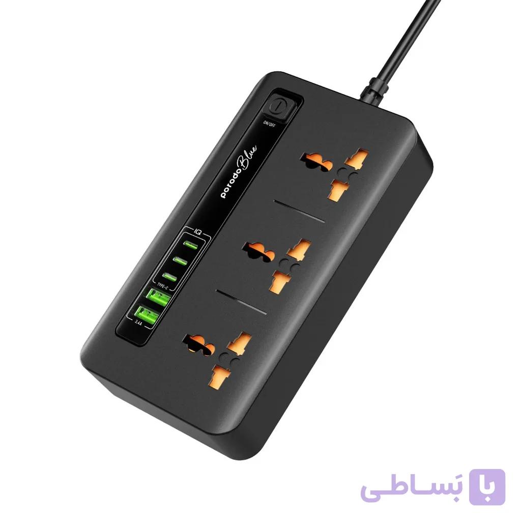 چندراهی برق با توان 3000 وات و کابل 2 متری پرودو PB-3ACC2CM — تصویر 1