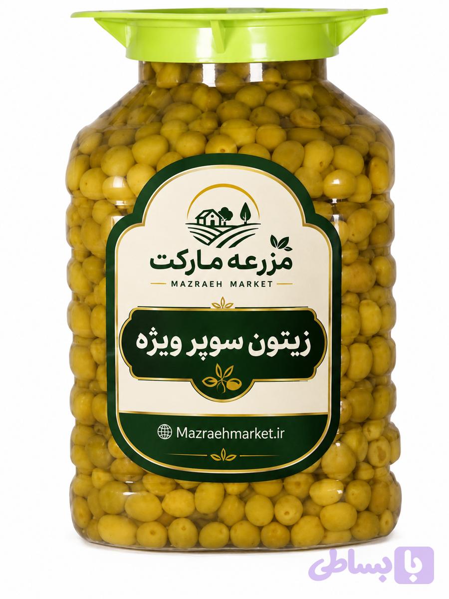 زیتون باهسته سوپر ویژه (خیلی درشت) طارم 7 کیلویی