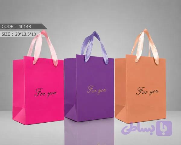 ساک دستی ادکلنی 3 رنگ جور کد 40148سایز10×13×20 (عمده)