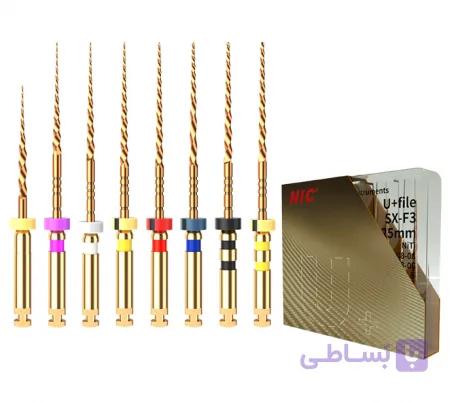 فایل روتاری U+ NIC – فایل نیکل-تیتانیوم طلایی برای آماده‌سازی کانال ریشه با طراحی مشابه ProTaper