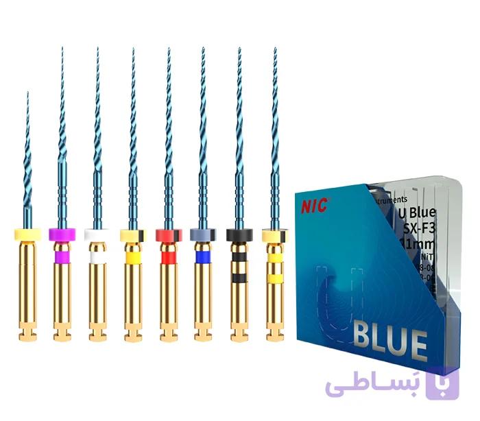 فایل روتاری U Blue NIC – فایل نیکل-تیتانیوم حرارت‌دیده با طراحی مثلثی برای آماده‌سازی کانال ریشه