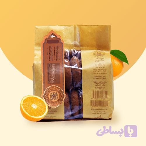 کلوچه رضوی پرتقالی ۴۵۰ گرمی اصل – عطر باطراوت مرکبات – دهکده ارگانیک درخشنده