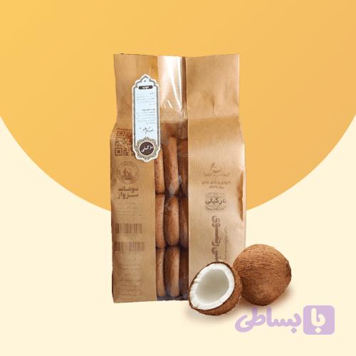 کلوچه رضوی نارگیلی ۷۵۰ گرمی اصل | عطر ناب نارگیل – دهکده ارگانیک درخشنده