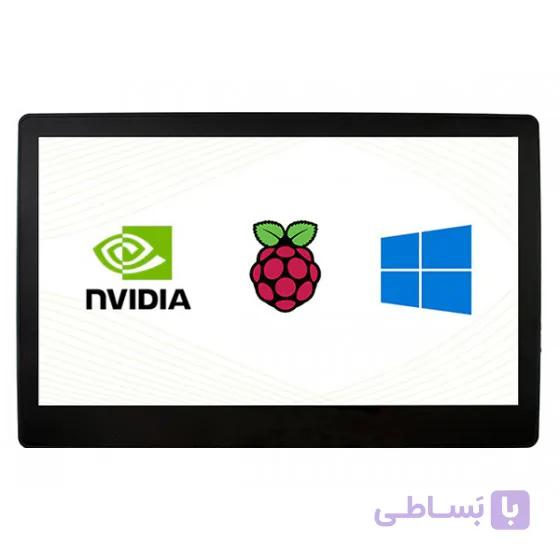 نمایشگر لمسی خازنی 11.6 اینچی Waveshare با قاب، وضوح 1920×1080، HDMI، پنل IPS و فناوری Optical Bonding — تصویر 1