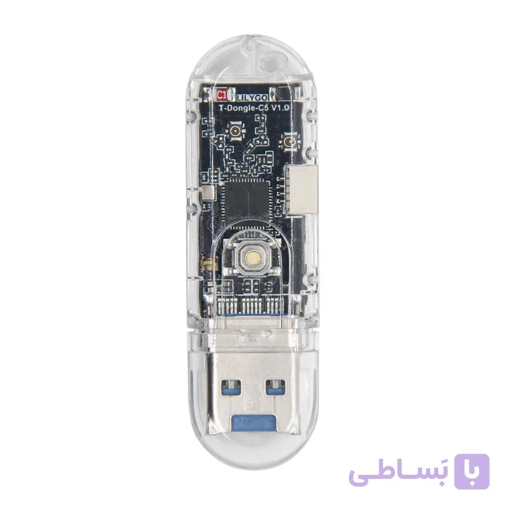 ماژول توسعه LILYGO T-Dongle C5 مبتنی بر ESP32-C5، Wi-Fi 6 دو بانده، نمایشگر ST7735 و TF Card — تصویر 1