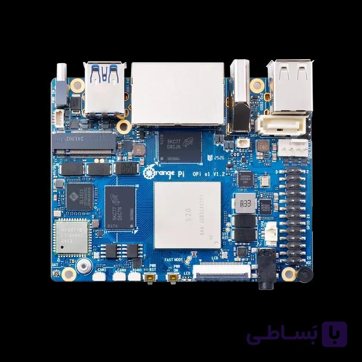 کامپیوتر تک‌بردی OrangePi O1 با پردازنده 8 هسته‌ای Cortex-A53، تراشه BM1688، شتاب‌دهنده AI تا 16TOPS و رم 8GB‌ — تصویر 1