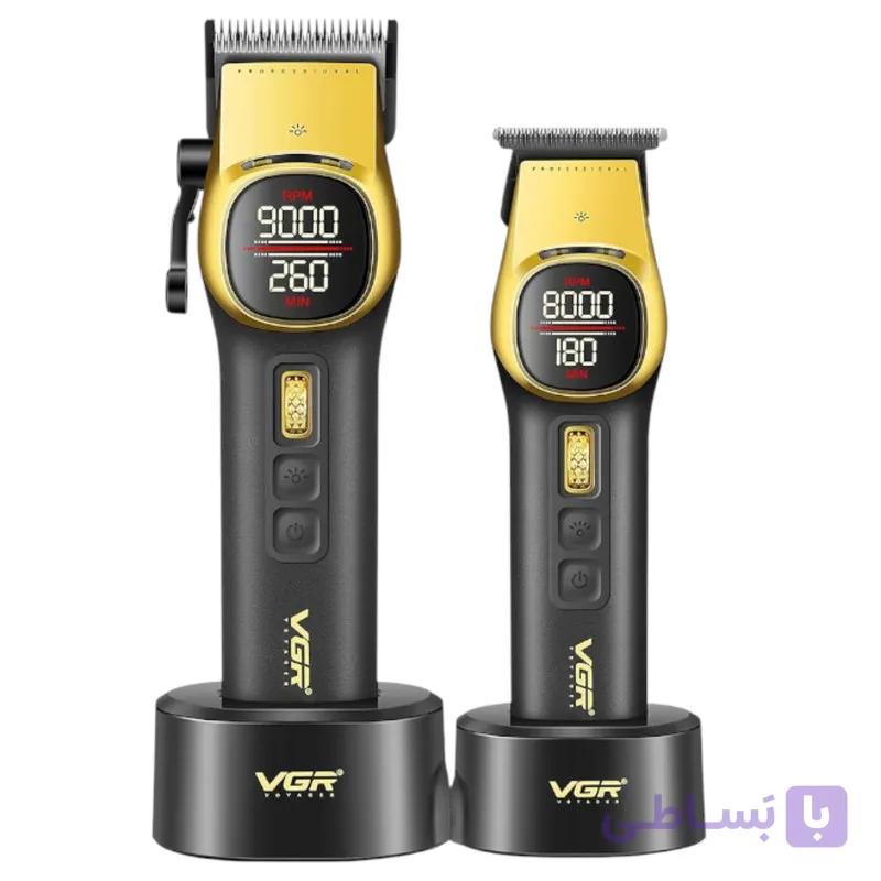 ماشین اصلاح وی جی آر V-885 S2 با تیغه سرامیکی و برش مستقیم — تصویر 1