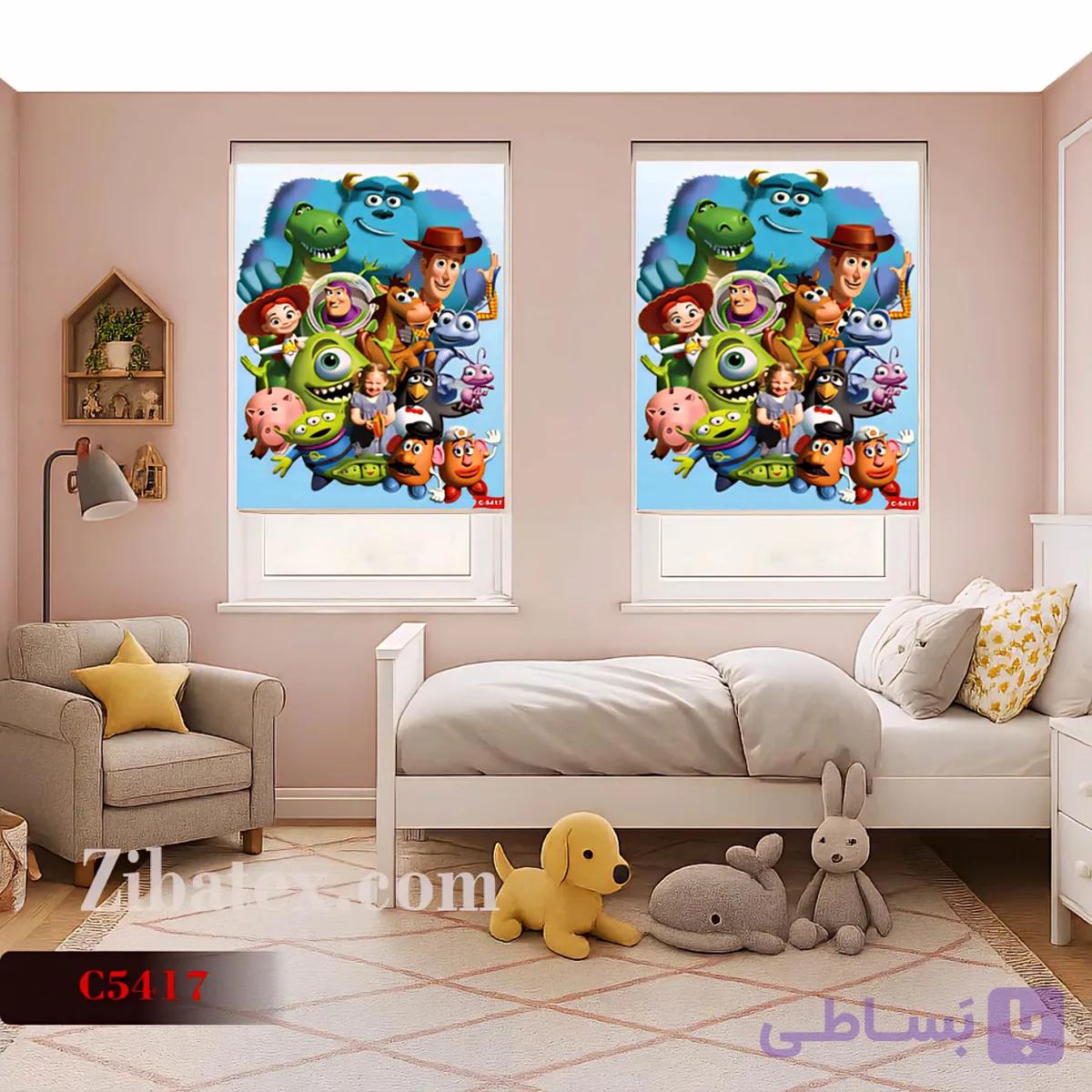 پرده شید چاپی طرح داستان اسباب بازی کد C 5417 — تصویر 1