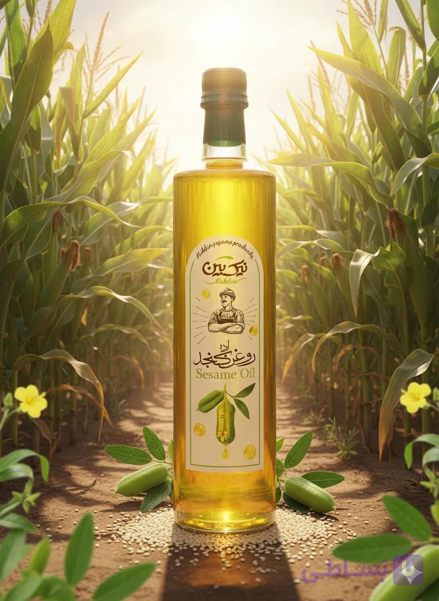 روغن ارده کنجد یک لیتری نیک بین (عمده) — تصویر 1