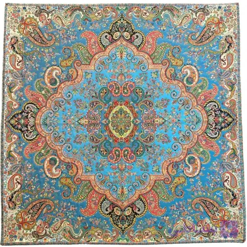 ست 3 تیکه رومیزی ترمه ابریشم طرح سلاطین کد 6